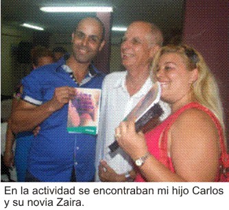 Carlos Pareta y Zaira al concluir el lanzamiento del libro eBook e-book como se hace el amor con amor, como hacer el amor, como tener una relacion de pareja feliz